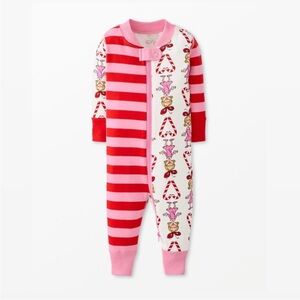 NWT HANNA ANDERSSON CINDY LOU CANDY CANE GRINCH ZIPPER SLEEPER PAJAMAS 90 3T